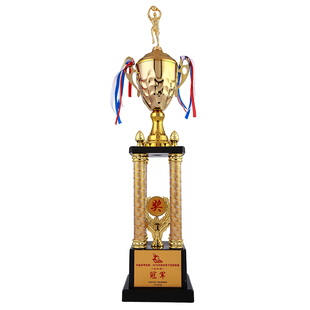 四柱奖杯高档金属碗大奖杯篮球足球比赛颁奖奖杯高端大气奖杯定制