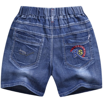 男童牛仔短裤3-12岁弹力柔软帅气