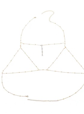 新品性感铜珠子多层女配饰身体链