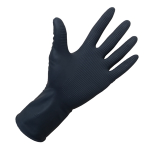 理发店专用手套洗头烫染加厚发廊防水滑弹性洗车橡胶耐用美发黑色