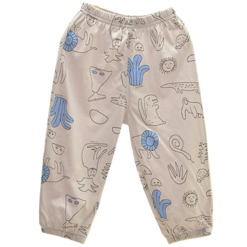 秒杀安卡米夏款男童女童防蚊裤儿童冰川棉休闲裤子100-120 码纯棉