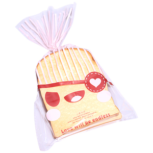 西点食品包装袋 点心饼干袋透明吐司面包糕点蛋糕袋心爱物语100个