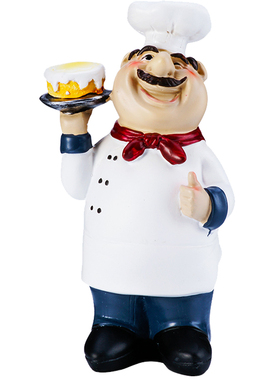 店面包房厨师咖啡馆西餐厅摆件