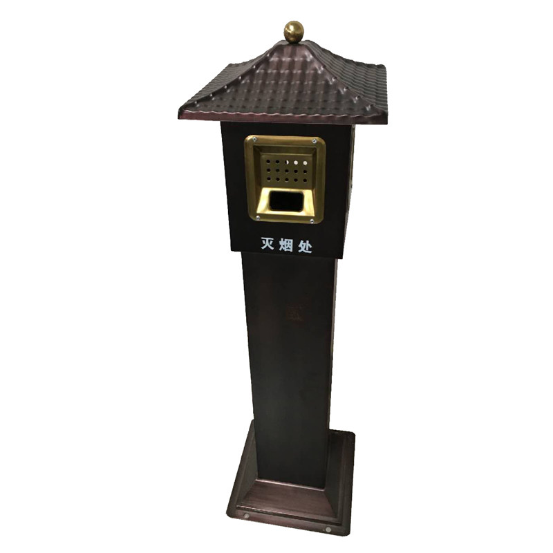 不锈钢户外商场立式烟灰柱