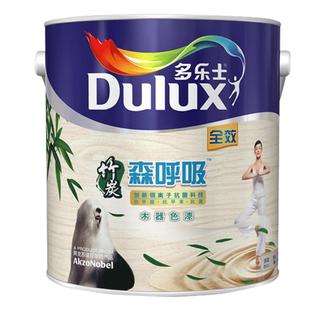 多乐士木器漆竹炭森呼吸水性半哑清漆透明白色家具翻新自刷油漆