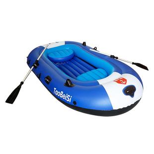 新自动充气船橡皮艇加厚耐磨皮划艇双人硬底气垫冲锋舟汽艇钓鱼船