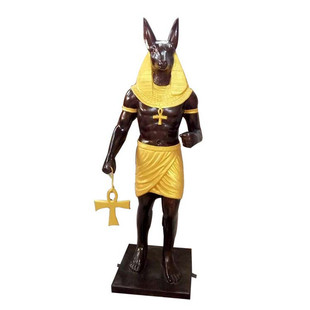 埃及人物阿努比斯狼人摆件密室逃脱门口装饰阿努比斯国王艳后雕像