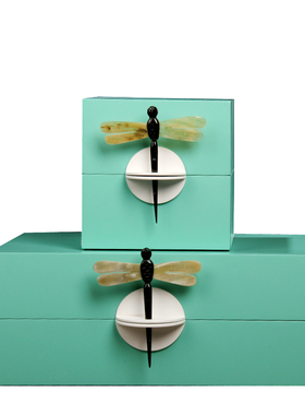 中式风珠宝样板房摆件首饰盒