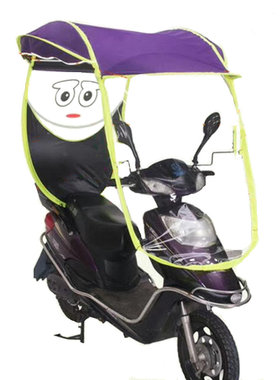 电动车摩托遮雨棚新款全封闭防晒