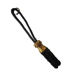 手工编织一芯细伞绳刀坠 折刀短绳坠子 手电筒小挂件 骷髅钥匙扣