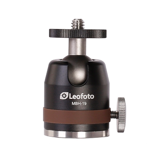 徕图Leofoto MBH-19迷你手机微单gopro 90°全景底座万向球形云台