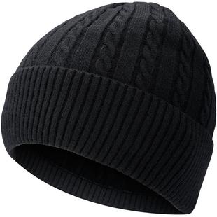 秋冬天薄款毛线帽儿童针织帽子男潮保暖套头帽女冷帽瓜皮帽地主帽