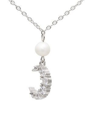 弥音原作珍珠水钻月亮女925纯银