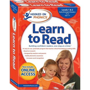 迷上自然拼读系列学与读学前级全集L1&2新版Hooked on Phonics Learn to Read Pre-K Complete Levels 1&2英语启蒙【中商原版
