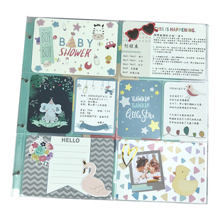 twinklekids日志卡4寸小卡好看卡通相册配件ins风记录小卡双面