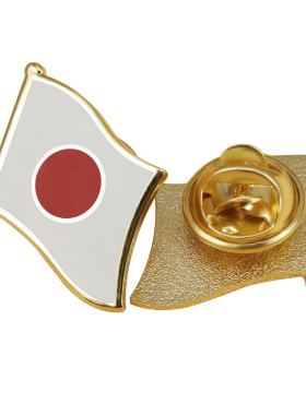 珐琅工艺日本国旗胸章世界各国旗帜商务徽章襟章精美配饰