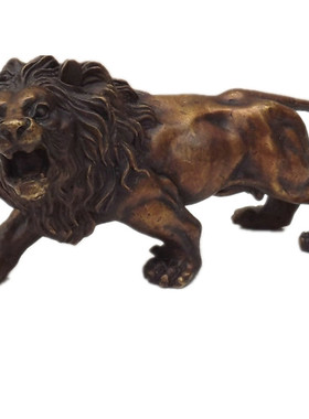 纯铜狮子家居客厅工艺品玄关