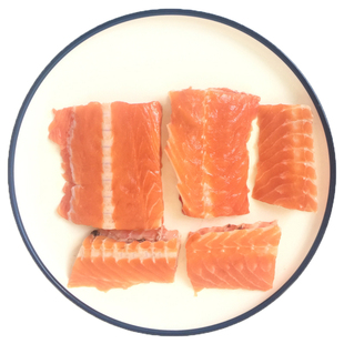 膳鲜记 新鲜进口三文鱼排鱼骨排适合烧烤或者骨头炖汤300-400克