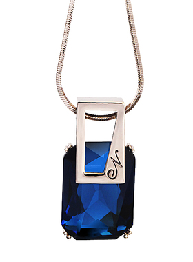 棱形水滴长款配饰挂件礼品项链