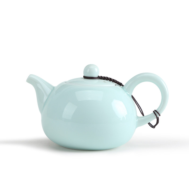 陶瓷影青脂白西施壶茶壶日式茶道茶壶