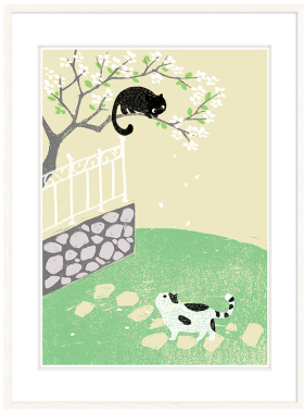 印物所客厅可爱猫咪现代装饰画