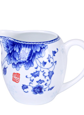 青花瓷套装功夫茶具单个公平杯