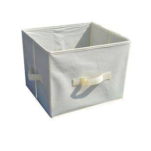 33 29 26CM 布艺无盖储物盒抽屉整理箱 纯色衣橱收纳神器杂物筐