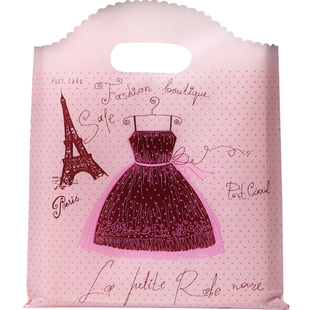 手提塑料袋logo定做礼品小袋子儿童衣服包装袋服装店袋子胶袋包邮