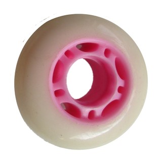 儿童直排溜冰鞋专用轮子PU橡胶轮70静音64MM轮滑配件拖车器轮58mm