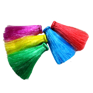 毛妈手工草绳大花毽子儿童塑料绳毽子 健身运动玩具 尼龙毽子团购