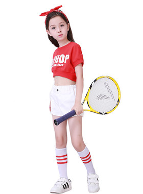 女童爵士舞演出服儿童嘻哈街舞表演服少儿现代舞蹈服套装啦啦队服