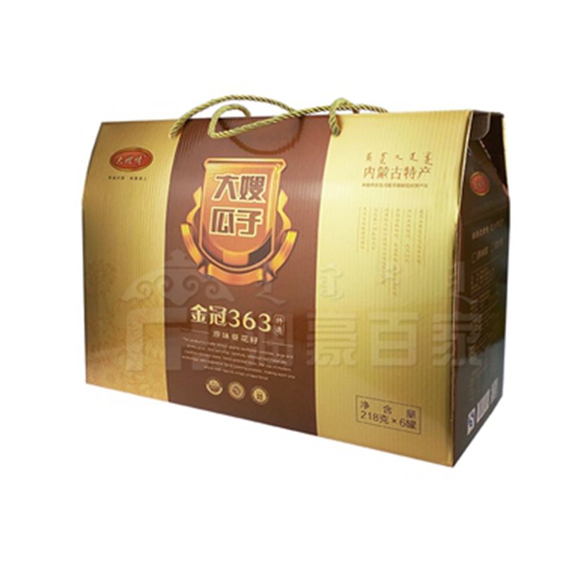 內(nèi)蒙古大嫂情金冠瓜子218克*6罐禮盒裝原味葵花籽葵瓜子零食禮品