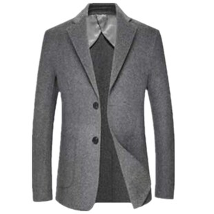 纸样男西服双面羊大衣352短款无羊绒外套男装DIY打版服装剪裁图纸