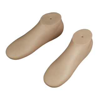 女士平底脚模型低帮无缝哑光隐形船袜模创意袜脚展示道具鞋模鞋楦