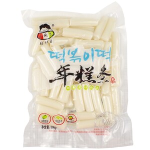 2件包邮小伙子年糕条500g 韩式炒年糕片韩国火锅关东煮米条