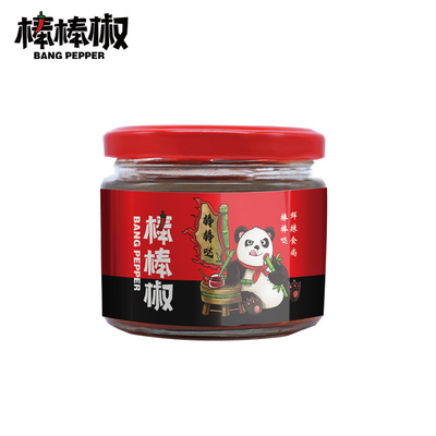 润吉双椒鲜椒酱拌饭酱180g调味酱