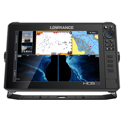 劳伦斯lowrance HDS 12 LIVE声呐探鱼器 打捞底下勘察3D成像船用