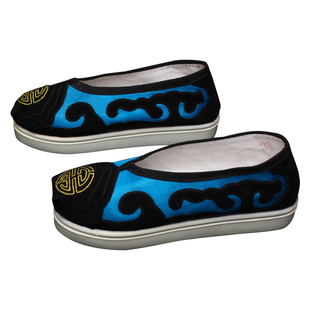 戏曲老生老旦鞋夫子履京剧越剧演出用品服装道具福子履男云头戏鞋