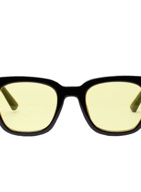 复古韩版潮人抖音黄色太阳眼镜