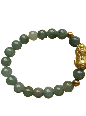 天然缅甸翡翠手链冰种