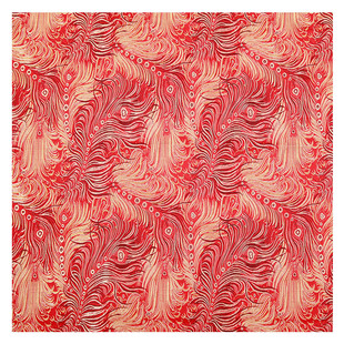 仿真丝孔雀凤尾织锦缎布料高档丝绸缎中国风旗袍仿古汉服服装面料