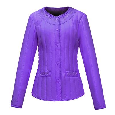 打底内胆轻薄修身妈妈装羽绒棉服