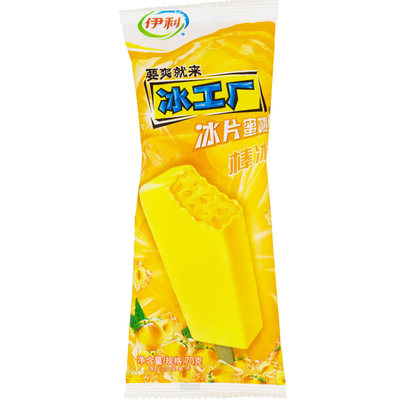 伊利冰工厂口味冰片蜜桃味冰棍