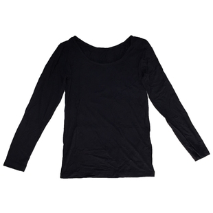 格凯女士舒绒棉加厚保暖内衣青年纯棉圆领速暖贴身弹力秋衣秋裤套