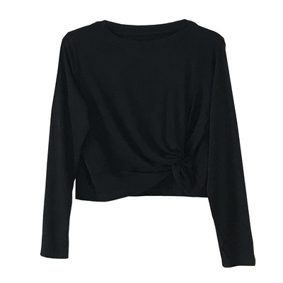 EAL羽迹2025楠涛春季新款韩版女士长袖T恤女打底衫上衣女装F95