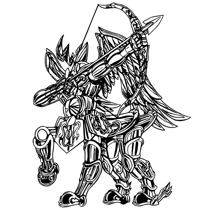 黄金圣斗士星矢宿舍卧室装饰墙贴