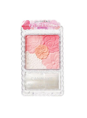 花瓣哑光腮红胭脂盘持久canmake