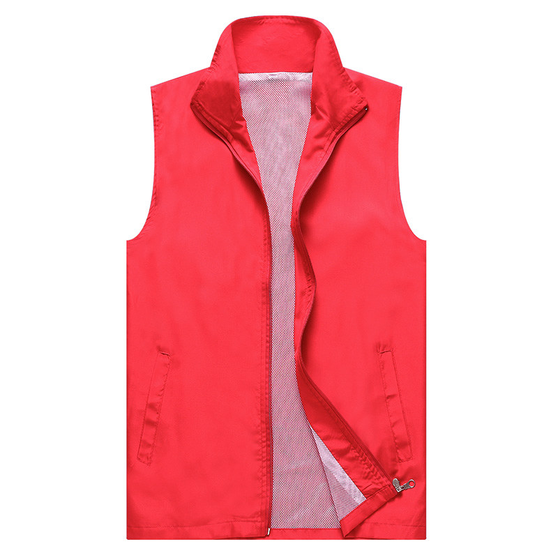青年志愿者马甲定制义工活动服印字logo红背心定做超市广告衫外套