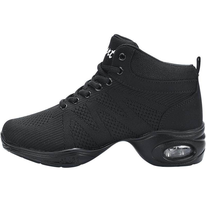 恋上舞2026春季广场舞鞋女成人软底水兵爵士跳舞鞋网面透气舞蹈鞋