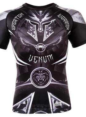 venum柔术综合格斗短袖紧身衣